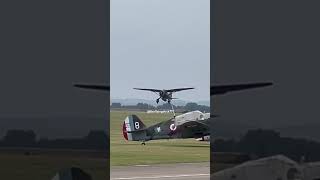 Beautiful Westland Lysander avgeeks planespotting aviation lysander flying landing pilot [upl. by Lindberg]