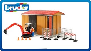 Bruder Toys bworld Construction Machine Hall 62020 [upl. by Yren]