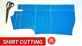 Shirt शर्ट Cutting Simple And Easy  Fitting Shirt शर्ट Cutting  How To Cut Slim Fit Shirt [upl. by Sigfried]