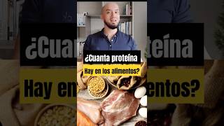 ¿Cuánta proteína hay en los alimentos 💪🥛 [upl. by Hajidahk]