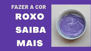 Como fazer a cor Roxo Cores que dão certo ou Não [upl. by Humfrey]