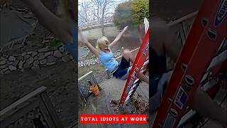 🤣🤣 TOTAL IDIOTS AT WORK shorts [upl. by Ajup879]