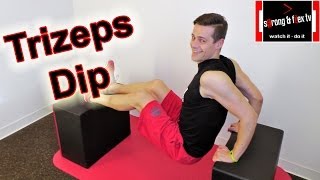 Trizeps Dips  Training mit eigenem Körpergewicht [upl. by Aneres]