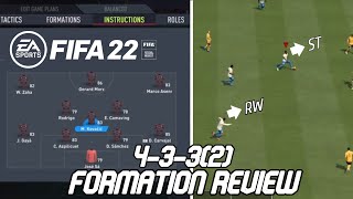 FIFA 22 BEST FORMATION 4332 TUTORIAL  Best Custom Tactics amp Instructions amp More [upl. by Yralam]