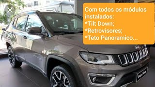 Jeep Compass Tilt Down Módulos retrovisores e Teto [upl. by Adnauqal]