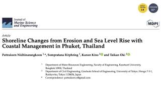 Shoreline Changes from Erosion and Sea Level Rise with Coastal Management in Phuket Thailand [upl. by Gaye]