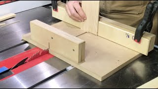 Finger Joint Jig for Table Saw Crosscut Sled  Everything You Need to Know [upl. by Kasey]