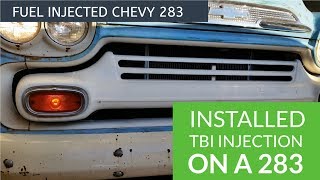 1st start TBI 283 small block Chevy [upl. by Tnomad]