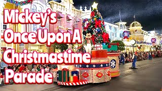 Mickeys Once Upon A Christmastime Parade 2023 in 4K Walt Disney World Magic Kingdom Christmas 2023 [upl. by Golter]