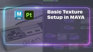 Maya Texture setup Basics [upl. by Cullin]