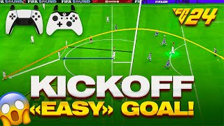 EASY GOALS HOW TO SCORE DIRECT FROM KICK OFF ON EA FC24 ultimateteam tutorial [upl. by Anabelle]