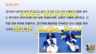 니 리핑 룰 1부 IBJJF Knee reaping Rule  앵클락 [upl. by Enelear]