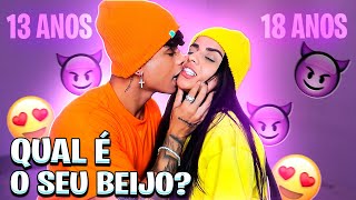 BEIJO DE CADA IDADE QUAL É O SEU NÍVEL 👀 [upl. by Minny]