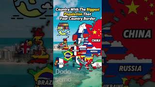 What are the most densely populated countries on the borders of your Countrycountryflag shorts [upl. by Connolly]