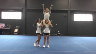 Basic Cheerleading Stunt Progression Shoulder Sit [upl. by Tali85]