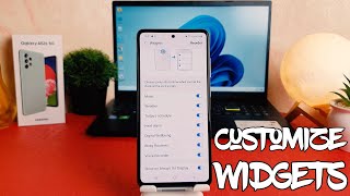 How to customize Face Widgets on lock screen Samsung Galaxy A52s 5G [upl. by Koslo]