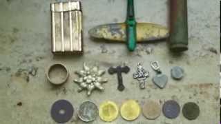 Sondeln am Wegesrand Münzen und Dupont Feuerzeug gefunden Metal Detecting Coins and more Stuff [upl. by Eward]