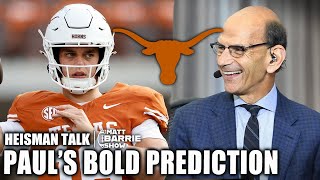 Paul Finebaum predicts Arch Manning COULD WIN the Heisman at Texas 🏆👀  The Matt Barrie Show [upl. by Attennyl]