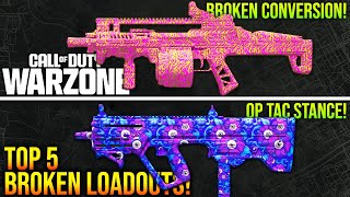 WARZONE Top 5 MOST BROKEN META LOADOUTS After Update WARZONE META [upl. by Airtal593]