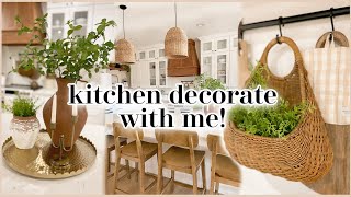 KITCHEN DECORATE WITH ME after the holidays  simple kitchen decorating ideas [upl. by Geis552]