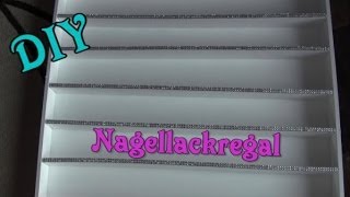 DIY stabiles Nagellackregal aus Holz selber machen wooden rack [upl. by Finer]