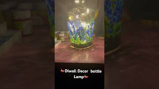 Empty glass bottle diy diwali lamp🪔❤️💕shorts [upl. by Shute]