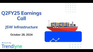 JSW Infrastructure Earnings Call for Q2FY25 [upl. by Jasisa]