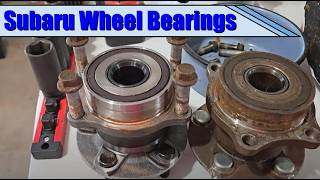 Rear Wheel Bearing Replacement  Subaru Outback 2014 [upl. by Gent]