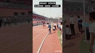 DELHI STATR SCHOOL GAMES amp INTER ZONE 1500 M shorts viralshorts viralvideos 1600m [upl. by Nauqel]