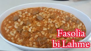 Lebanese Fasolia bi Lahme White bean and meat stew [upl. by Alexandr684]