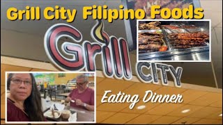 GRILL CITY FILIPINO FOODS AT CA USA  HUSBAND amp WIFE EATING DINNER  LizaTony Vlogs [upl. by Ciel]