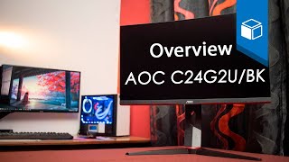 Monitor Gamer de 165hz  AOC C24G2UBK Overview 12 [upl. by Nuahsyar]