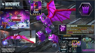 Transformers Earth Wars Rise of Mindwipe New 4 Star Decepticon Unlock and Ability Demonstration [upl. by Tiana421]