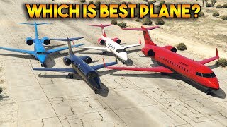 GTA 5 ONLINE  LUXOR VS NIMBUS VS SHAMAL VS MILJET WHICH IS BEST PLANE [upl. by Virgie]