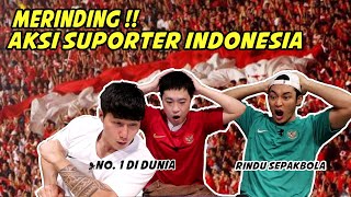 REAKSI OPPA KOREA SUPOTER SEPAK BOLA INDONESIA NO 1 DI DUNIA  RINDU SEPAK BOLA [upl. by Herring]