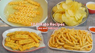 10 Amazing Potato Recipes  Collections  Potato Chip  French Fries  Potato Sticks  Potato Snacks [upl. by Fortunia]