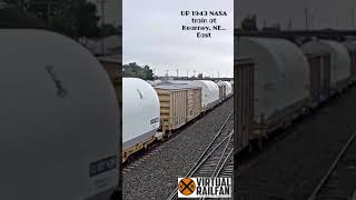 UP 1943 NASA train at Kearney NE East shorts [upl. by Yarahs]