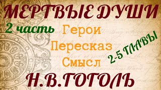 quotМЕРТВЫЕ ДУШИquot 2 часть Краткий пересказ по главам Герои Смысл Гоголь НВ [upl. by Sommers990]