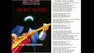 Dire Straits  Money For Nothing Original 24 bit Enhanced music 24bit direstraits [upl. by Bunch]