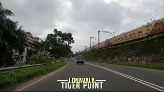 4K Drive on Lonavala Ghat  Tiger Point  Popular Tourist place near Mumbai [upl. by Kelam628]