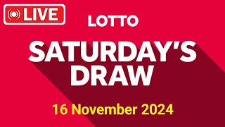 The National Lottery Lotto Draw Live results from Saturday 16 Nov 2024  tonights lotto Draw [upl. by Eninotna]