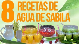 TOP 8 RECETAS FÁCILES de AGUA de SÁBILA con EXCELENTES PROPIEDADES [upl. by Artied866]