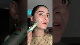 ERBORIAN CC RED CORRECT ON ACNE ❤️🥰 makeuptutorial acnepositivity makeupreview tintedsunscreen [upl. by Birdie870]