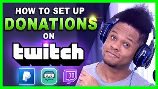 How to set up Donations on Twitch Streamlabs tutorial [upl. by Birdella]