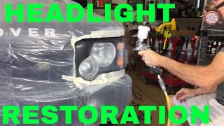 COMPLETE Headlight Restoration Step by Step Tutorial Do it right the first time [upl. by Ahtabat435]