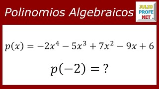 Valor numérico de un polinomio  Ejercicio 2 [upl. by Tolliver]