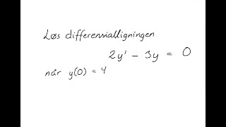 Hvordan bruke Laplace transformasjonen til å løse differensialligninger [upl. by Gualterio]