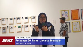 PERAYAAN 50 TAHUN JAKARTA BIENNALE LUMBUNG KARYA SENI DI TAMAN ISMAIL MARZUKI [upl. by Nevyar]