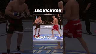 BRUTAL Leg Kick Knockout in MMA ufc shorts [upl. by Tips277]