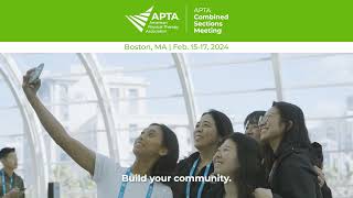 APTA Combined Sections Meeting Feb 1517 2024  Boston MA [upl. by Ynor]